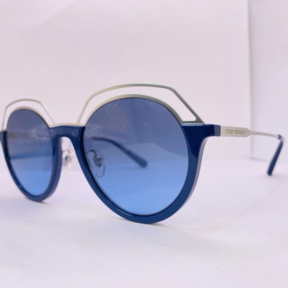 Tory Burch Sunglasses Frame TY 9052 17108F 51 [] 20 140 Silver Blue Display Demo